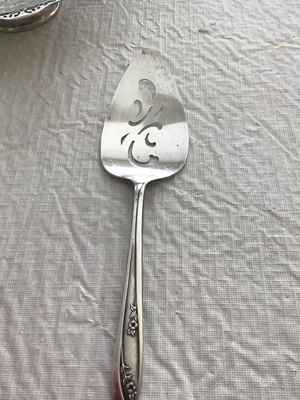 Classic Silver-plated Pierced Server - 1950’s